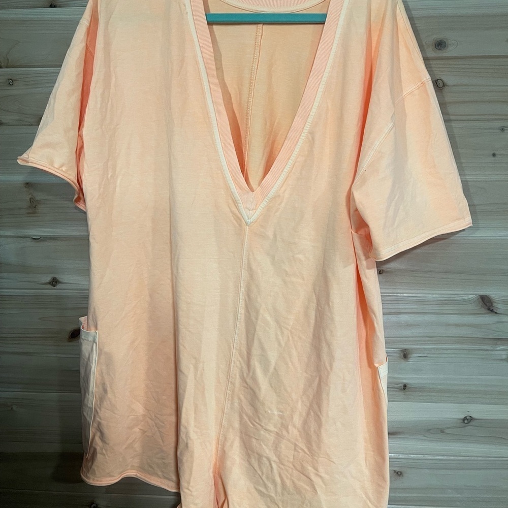 Free People Light Coral Jumpsuit